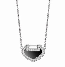 Petite Yu Yi 18K 白金钻石及缟玛瑙项链 RMB 11,780