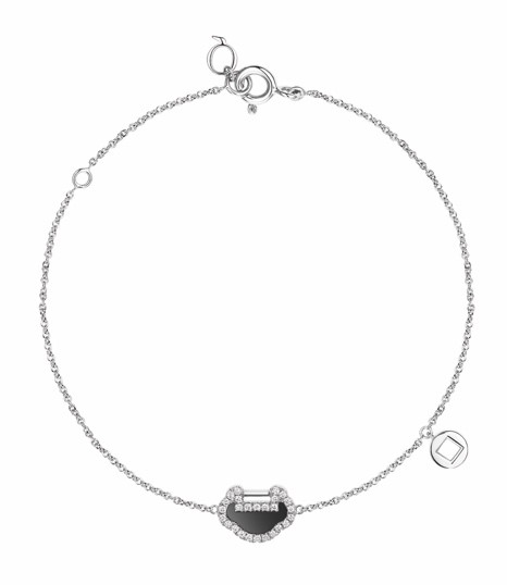 Petite Yu Yi 18K 白金钻石及缟玛瑙手链 RMB 10,700